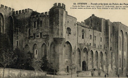 84007 01 28#1 - AVIGNON - FACADE PRINCIPALE DU PALAIS DES PAPES - Avignon (Palais & Pont)