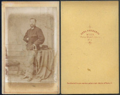 Österreich / Austria: CDV Foto, Soldat (Photographer: Carl Herberth - Wien) - War, Military