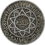 Maroc, 5 Francs, 1370, Aluminium, TB+ - Morocco