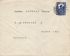 PERU 1933 LETTER SENT TO PARIS - Pérou