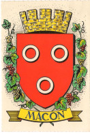 CARTE BLASON. 71 MACON. - Macon