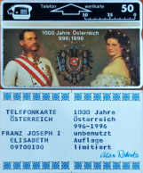 Österreich Telefonkarte Franz Joseph I Elisabeth  Mint Certificate 305L - Verzamelingen