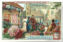 CHROMO - Véritable Extrait De Viande LIEBIG - Fête Des Fleurs - 5 - Fête Des Chrysanthèmes Et Exposition Au Japon - Liebig