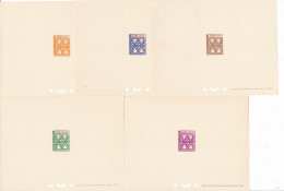 CA-180: SENEGAL:  Timbres Taxes N°32/36 En épreuves De Luxe - Sénégal (1960-...)