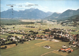 72136107 Bernau Chiemsee Ferienhotel Farbinger Hof Alpenpanorama Fliegeraufnahme - Other & Unclassified