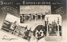 SALUTI DALL  ESPOSIZIONE TORINO - 1911 - F.P. - Expositions