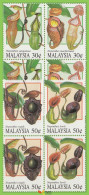 Voyo MALAYSIA 1996 Mi# 2x593A-594A,2x595A-596A ** MINT Pitcher Plants - Malaysia (1964-...)