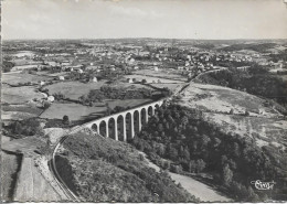 CPSM. 03 NERIS LES BAINS. VUE AERIENNE SUR LES VIADUCS. - Neris Les Bains