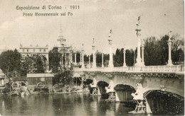 ESPOSIZIONE DI TORINO - 1911 - PONTE MONUMENTALE SUL PO - F.P. - Tentoonstellingen