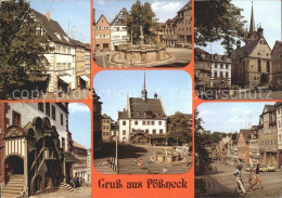 72135966 Poessneck Schuhgasse Marktbrunnen Markt Rathaus Portal Poessneck - Pössneck