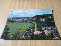 Tancarville (76).Vue Générale Du Bourg Et Le Château. - Tancarville