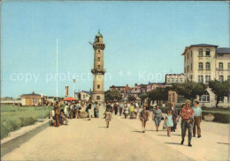 72135913 Warnemuende Ostseebad Promenade Leuchtturm Warnemuende - Rostock