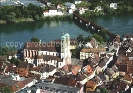 72135885 Bad Saeckingen St Fridolinsmuenster Historische Rheinbruecke Fliegerauf - Bad Säckingen