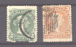 Canada  :  Yv  20-21  (o)         ,    N3 - Used Stamps