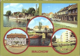 72135843 Malchow Dampferanlegestelle Lange Strasse Rathaus Drehbruecke Neubaugeb - Other & Unclassified