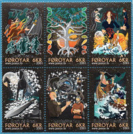 Faeroër 2001 Nordic Sagas 6-block MNH Faroe Islands - Contes, Fables & Légendes