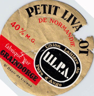 ALIMENTATION ETIQUETTES FROMAGE PETIT LIVAROT GRAINDORGE UNION LAITIERE PAYS D AUGE LISIEUX - Cheese