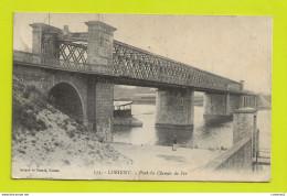 56 LORIENT N°133 Pont Métallique Du Chemin De Fer Proue D'un Bateau Sous Le Pont ? En 1914 - Lorient