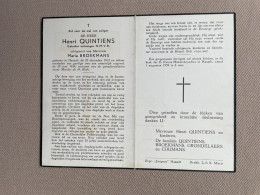 QUINTIENS Henri °HASSELT 1912 +HASSELT 1959 - BROEKMANS - GRONDELAERS - COUMANS - Smartelijk Ongeval - Avvisi Di Necrologio