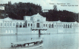 ESPOSIZIONE DI TORINO - 1911 - PADIGLIONE DEGLI STATI UNITI - F.P. - Exhibitions