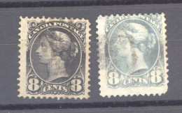 Canada  :  Yv  33-33a  (o) - Used Stamps