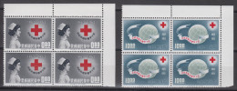 TAIWAN 1963 - The 100th Anniversary Of International Red Cross MNH** OG XF IN BLOCKS OF 4 WITH CORNER MARGINS! - Unused Stamps