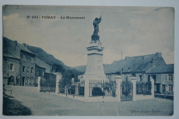 Cpa Sépia Bleu FUMAY Le Monument - NOV40 - Fumay