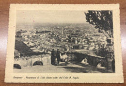 BERGAMO PANORAMA DI CITTÀ BASSA VISTO DAL COLLE S. VIGILIO 1952 - Bergamo