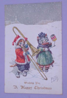 Anthropomorphic Cats Band A/S Arthur Thiele Antique Vintage Christmas Postcard - Other & Unclassified