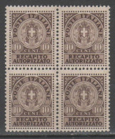 ITALIA 1930 - Recapito Autorizzato ** - Quartina - Nuevos