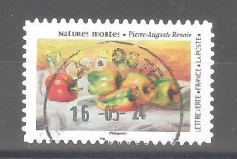 France Autoadhésif Oblitéré N°2338 (Natures Mortes : Pierre Auguste Renoir) (cachet Rond) - Oblitérés