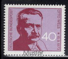 GERMANY(1973) Otto Weiss. MUSTER (specimen) Overprint. Scott No 1124. - Other & Unclassified