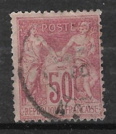 France - N° 104 Type Sage 50c Rose Oblitérés C.45 - 1876-1898 Sage (Type II)