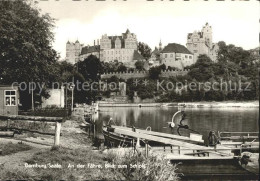 72135227 Bernburg Saale An Der Faehre Blick Zum Schloss Bernburg - Bernburg (Saale)