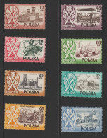 POLOGNE 1954 10ème Anniversaire De La République Polonaise YT767 à 771 Et 773 776 ** - Ungebraucht