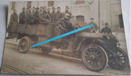 1915 Marseille 9eme Bataillon Tirailleurs Indochinois Camion Transport BMPA Ww1 Poilu 14 18 Photo Père De Rolland Garros - War, Military