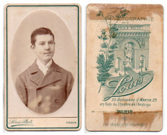 (Photo Carte De Visite) 563, Portrait Homme, Louis Photo à Paris - Anonymous Persons