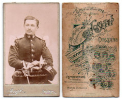 (Photo Carte De Visite) 502, Portrait Militaire, Photo Joseph à Orléans - War, Military