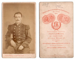 (Photo Carte De Visite) 479, Portrait Militaire, 23e Régiment, Photo Fafournoux & Gantier - War, Military