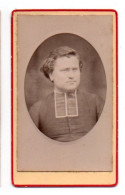 (Photo Carte De Visite) 412, Religion Portrait Curé Prêtre - Anonymous Persons