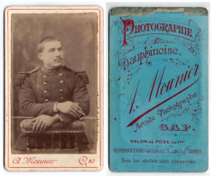 (Photo Carte De Visite) 362, Portrait Militaire, 32e RI Régiment D'Infanterie, Photo Mounier à Gap - Oorlog, Militair