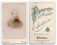 (Photo Carte De Visite) 335, Portrait Militaire, Photo Eilertsene à Epinal - Krieg, Militär