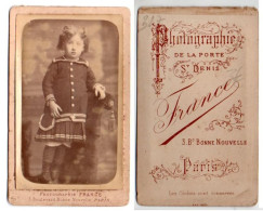 (Photo Carte De Visite) 327, Portrait Enfant, Fillette Photo France à Paris - Anonieme Personen