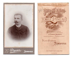 (Photo Carte De Visite) 248, Portrait Homme, E Pinaud à Limoges - Anonymous Persons