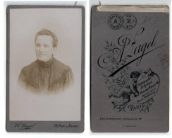 (Photo Carte De Visite) 251, Portrait De Femme, Photo A Zagel à Paris - Personnes Anonymes