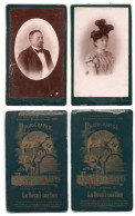 (Photo Carte De Visite) 235, 2 Photos Portrait Femme Et Homme, E Amiaud à La Roche Sur Yon - Personnes Anonymes