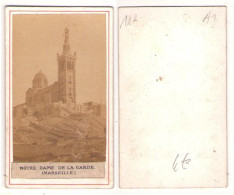 (Photo Carte De Visite) 188, Marseille, Notre Dame De La Garde - Personnes Anonymes