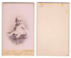 (Photo Carte De Visite) 046, Photo De Bébé Par Albert Baron 34 Rue De Bellain à Douai - Personnes Anonymes