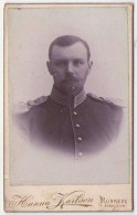 (Photo Carte De Visite) 018, Photo Militaria Hanna Karlson à Ronneby En Suéde - Guerre, Militaire