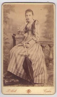 (Photo Carte De Visite) 008, Photo Abel Tours, Femme à L'ombrelle - Ohne Zuordnung